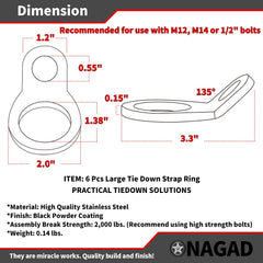 ONAGAD installed in a truck bed demonstrating added anchor points for safer loads