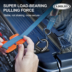 onesnt d-ring mounted in truck bed securing an ATV, demonstrating cargo stability