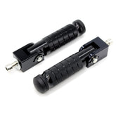 ONETEN front view of foot pegs showing shape and plating for durability