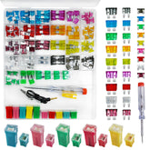 Onfunlee front packaging showing full fuse assortment and tools for quick roadside fixes