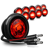ONLINE LED STORE TRUE MODS front view showing compact red LED marker light improving visibility