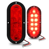ONLINE LED STORE TRUE MODS front view showing red oval lens and compact profile for visibility