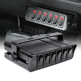 ONLINE LED STORE True MODS front panel view showing six rocker switches and secure housing for cleaner control