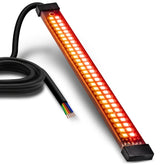 ONLINE LED STORE TRUE MODS front view showing full 8 inch strip and bright LEDs