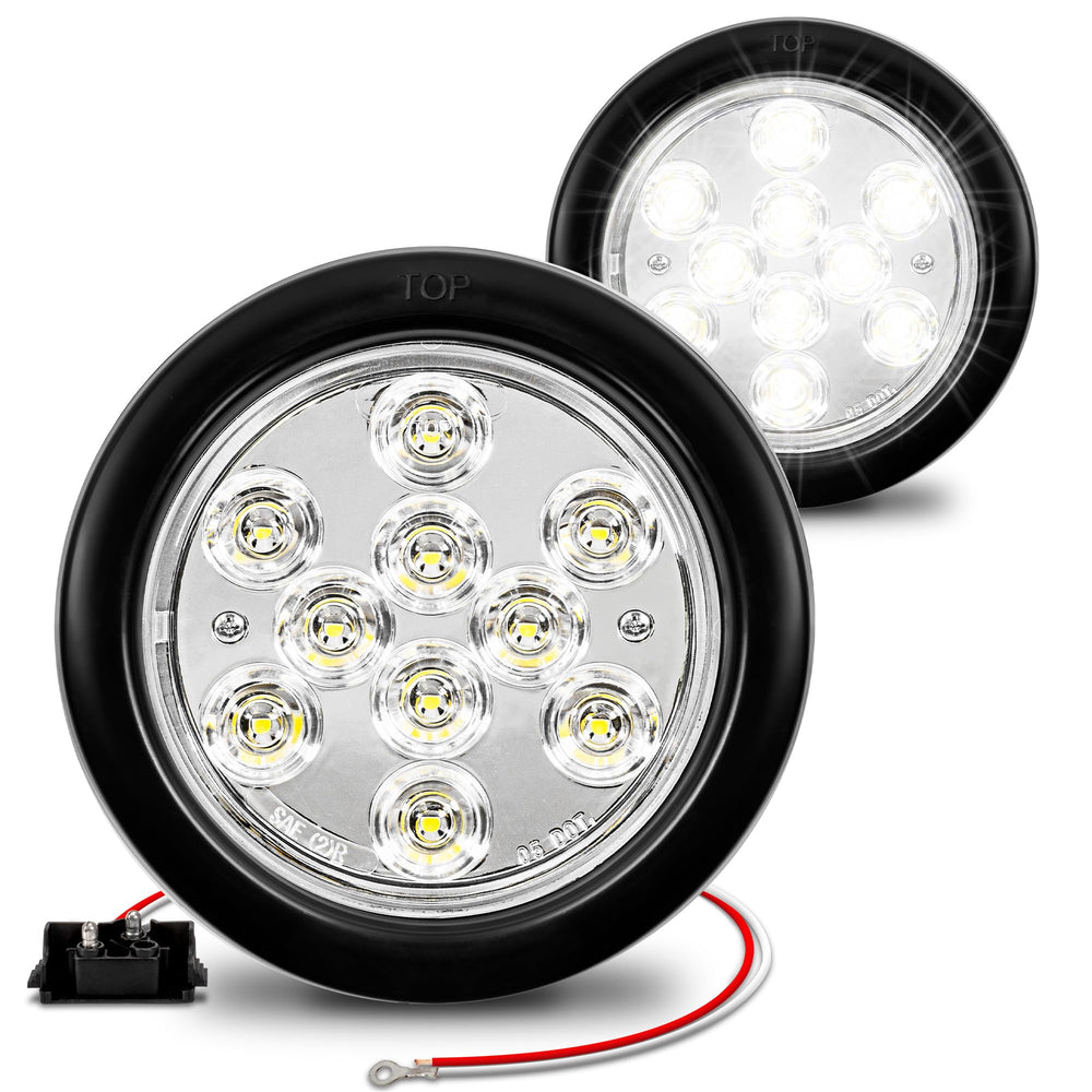 ONLINE LED STORE TRUE MODS front face showing clear round lens and bright output