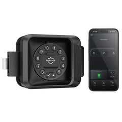 ONNAIS front lock panel showing keypad and handle for secure entry