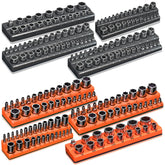 Onsski front view of all eight magnetic socket trays showing organized layout and quick access benefit