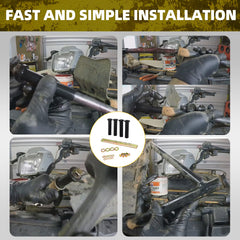 ONYUOKU installed on Polaris lower A-arm demonstrating restored steering stability