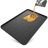 OPSOOPI front view of drip pan showing full coverage and protection