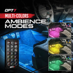 OPT7 control box and remote displayed for easy mode control benefit