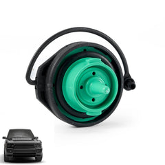 Opuiue side profile of fuel cap highlighting robust ABS construction benefit