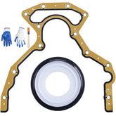 ORAEVY rear main seal gasket front view showing precise fit and improved leak control