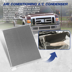 Orceed condenser side ports detail showing inlet and outlet for correct connections