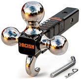 ORCISH front view mounted in 2-inch receiver showing multi-ball convenience