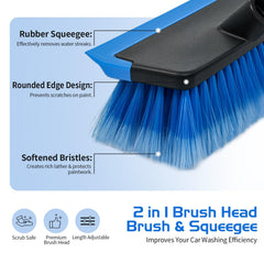 Ordenado extended pole in use cleaning an SUV roof for better reach