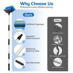 Ordenado rubber squeegee edge shown removing water for streak-free finish