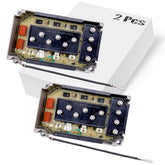 Oriental Power switch box front view showing compact housing and connectors for reliable replacement