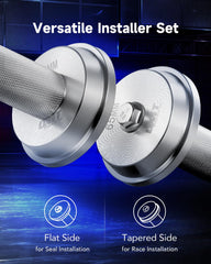 Orion Motor Tech knurled handle detail showing nonslip grip for controlled installations