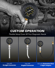 Orion Motor Tech adapters and fittings arranged for versatile engine compatibility