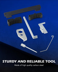 Orion Motor Tech crankshaft lock detail showing durable finish for reliable alignment