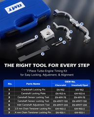 Orion Motor Tech crankshaft lock pin detail providing stable TDC reference during repairs