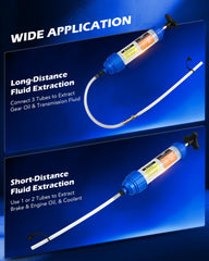 Orion Motor Tech flexible hose plus two rigid pipes displayed for versatile fluid access