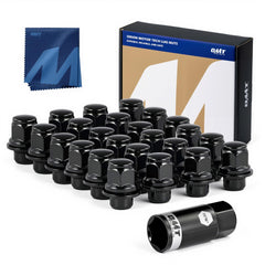 Orion Motor Tech front packaging showing 24 lug nuts and included socket, clear kit benefit