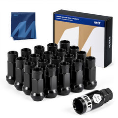 Orion Motor Tech front view of 20-piece lug nut set showing complete kit and socket key benefit