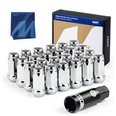 Orion Motor Tech front packaging showing 24-piece lug nut kit and socket for quick identification and convenience