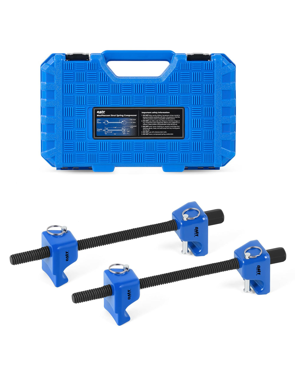 Orion Motor Tech front view with open case showing organized compressor set and portability