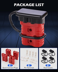 Orion Motor Tech plug connected to a boat battery illustrating secure marine use