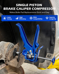 Orion Motor Tech close-up of blue OMT Speedy handle for comfortable leverage