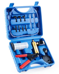 Orion Motor Tech pump front view showing compact anodized body and handle, durable and portable