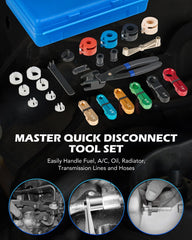 Orion Motor Tech array of quick-disconnect tools illustrating varied profiles