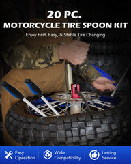 Orion Motor Tech close-up of three 11.5-inch spoons highlighting grip comfort