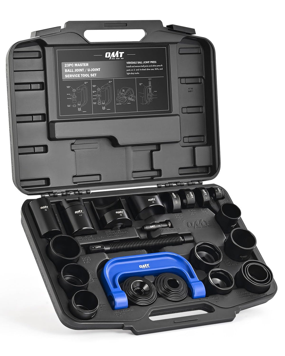 Orion Motor Tech packed kit showing all 23 pieces for complete service