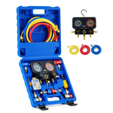 Orion Motor Tech manifold front view showing aluminum body and valve knobs for durable service