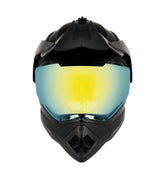 Orthrus front view full-face helmet showing protective coverage and street-ready style