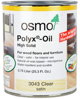 Osmo Polyx-Oil front container showing label and clear satin finish benefits