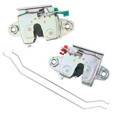 Osompar front view of tailgate latches showing sturdy construction and improved reliability
