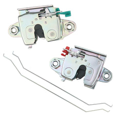 Osompar front view of tailgate latches showing sturdy construction and improved reliability