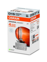 OSRAM D1S Xenarc front packaging showing product and benefit of OEM quality