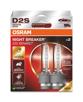 OSRAM Xenarc Night Breaker 220 front packaging showing product pair and branding benefits