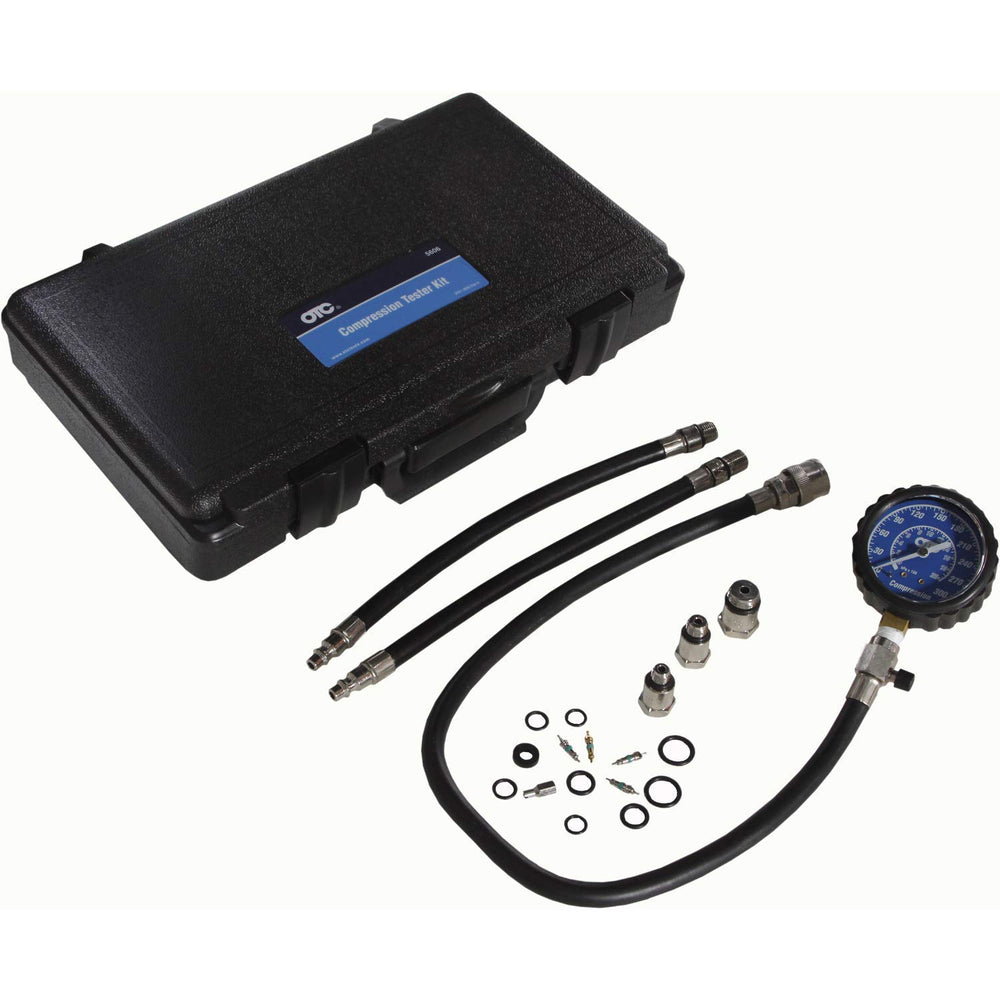 OTC 5606 front packaging showing kit components and storage case, durable portable kit