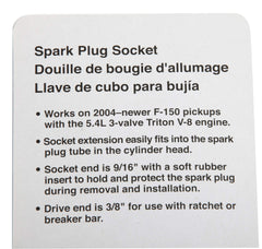 OTC 6900 close-up of soft rubber insert holding spark plug securely without damage