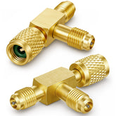 Otoolling front view brass adapter showing compact durable body and easy identification