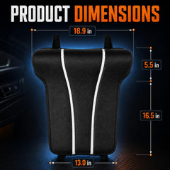 otpuskay side profile installed in sedan adding depth and consistent thigh contact