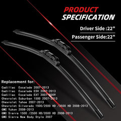 OTUAYAUTO close-up of rubber blade edge for streak-free wiping