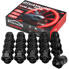 OTUAYAUTO front view of 20 lug nuts showing full set and packaging, durable replacement