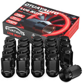 OTUAYAUTO front view of 20-piece lug nut set showing finish and quantity, durable appearance